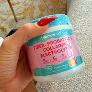 Venture Pal Strawberry Fiber + Probiotic Collagen Electrolytes POWDER NWT